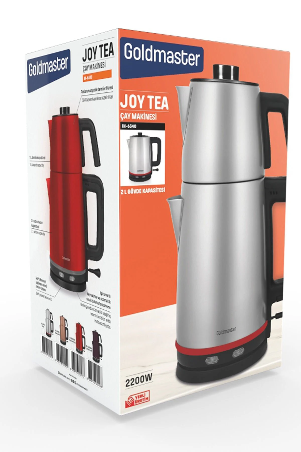 Goldmaster Joy Tea Paslanmaz Çelik Çay Makinesi - Görsel 2